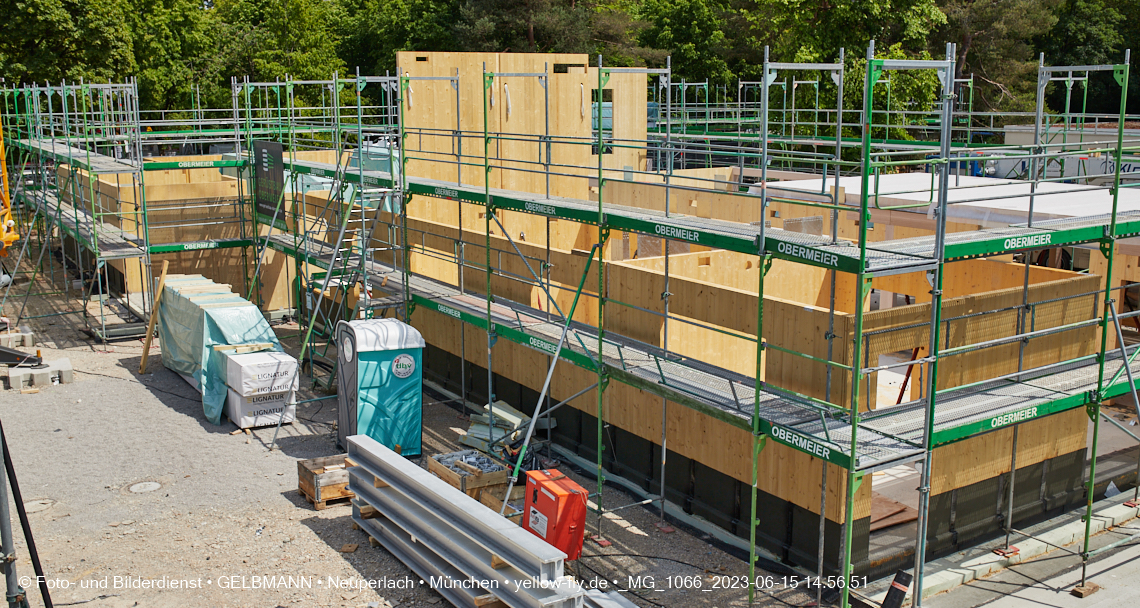 15.06.2023 - Neubau des Kindergartens und Hort für Kinder in der Quiddestraße in Neuperlach